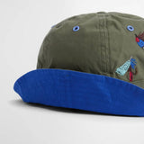 Barbour Paul Smith Loves Barbour Domed Bucket Hat In Khaki