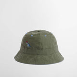Barbour Paul Smith Loves Barbour Domed Bucket Hat In Khaki