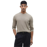 Barbour Pima Cotton Crew Neck Jumper In Vintage Khaki