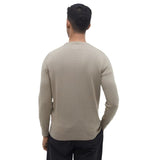 Barbour Pima Cotton Crew Neck Jumper In Vintage Khaki