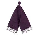 Barbour Plain Lambswool Scarf in Damson