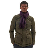 Barbour Plain Lambswool Scarf in Damson