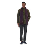 Barbour Plain Lambswool Scarf in Damson