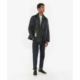 Barbour Plain Lambswool Scarf in Forest Green