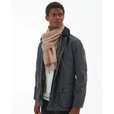 Barbour Plain Lambswool Scarf In Light Brown