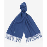Barbour Plain Lambswool Scarf In Navy