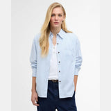 Barbour Polly Striped Relaxed Shirt In Chambray Stripe