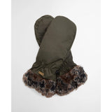 Barbour Primrose Waterproof Mittens In Olive