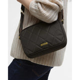 Barbour Quilted Crossbody Bag In Olive