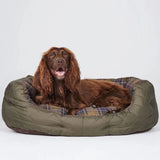 Barbour Quilted Tartan Dog Bed 30 Inches
