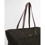 Barbour Quilted Tote Bag In Olive