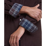 Barbour Ramsey Tailored Long-Sleeved Cord Shirt In Dark Oak