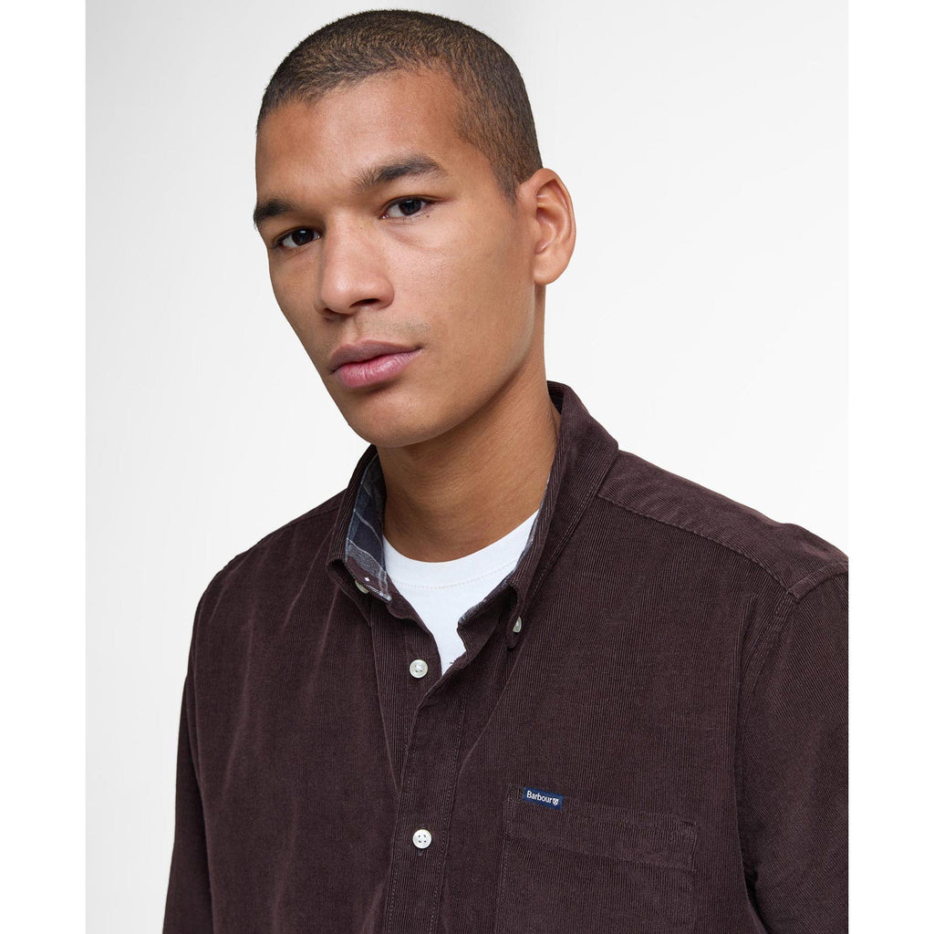Ramsey Tailored Cotton Cord Shirt Denim