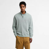 Barbour Ravensworth Quarter-Zip Sweatshirt In Dusty Slate