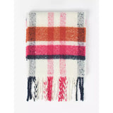 Barbour Rawson Check Scarf in Dahlia/Navy