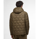 Barbour Re-Engineered Hooded Spey Quilted Jacket In Beech
