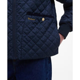Barbour Reyna Quilted Bomber Jacket In Dark Navy
