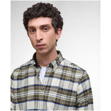 Barbour Ronan Tailored Checked Shirt In Ecru Marl