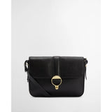 Barbour Rosa Leather Crossbody Bag In Black