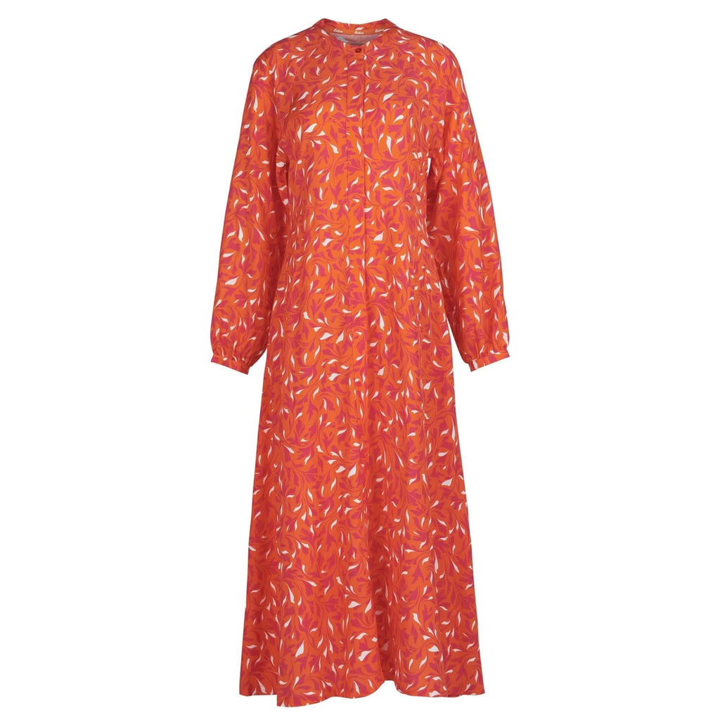 barbour orange dress Barbour Samphire Midi Dress in Orange