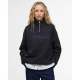 Barbour Sara Half Zip Sweatshirt in Dark Navy