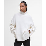 Barbour Serena Knitted High-Neck Jumper In Cloud