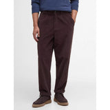 Barbour Stretch Cord Relaxed Trousers In Dark Oak