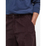 Barbour Stretch Cord Relaxed Trousers In Dark Oak