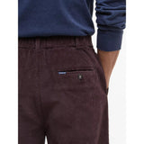 Barbour Stretch Cord Relaxed Trousers In Dark Oak