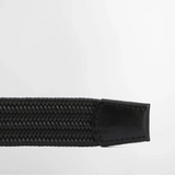Barbour Stretch Leather Belt Black