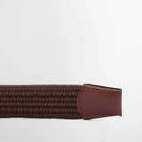 Barbour Stretch Leather Belt Brown