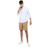 Barbour Striped Oxtown Tailored Shirt In Sky Blue