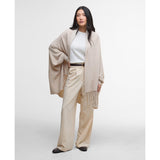 Barbour Tabitha Knit Cape In Oat