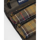Barbour Tartan Hanging Washbag In Classic Beacon