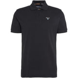 Barbour Tartan Pique Polo Shirt In Black/Cedarwood