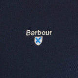 Barbour Tartan Pique Polo Shirt In New Navy
