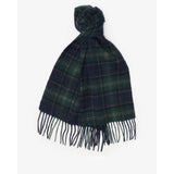 Barbour Tartan Scarf & Glove Gift Set In Green Loch Tartan