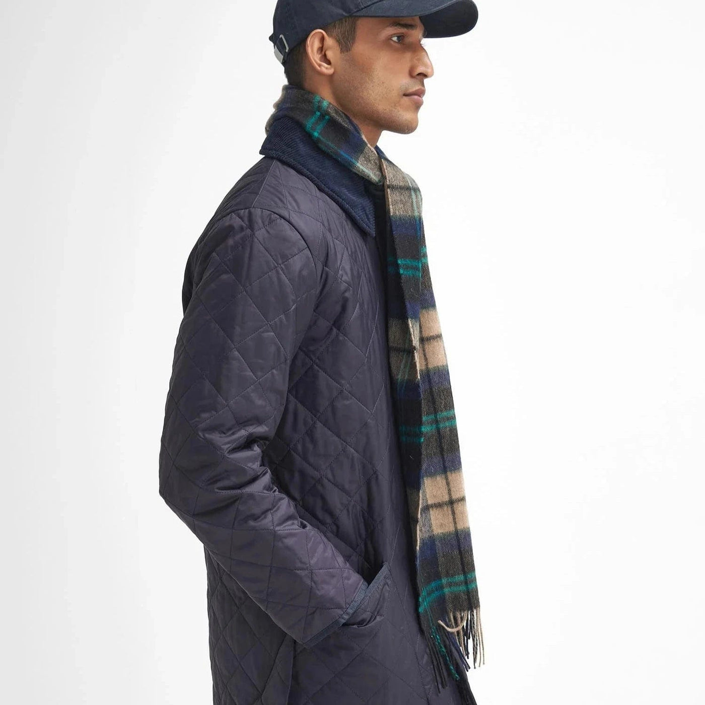 Barbour Tartan Scarf In Green Loch - Main Image