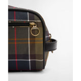 Barbour Tartan Washbag In Classic Beacon