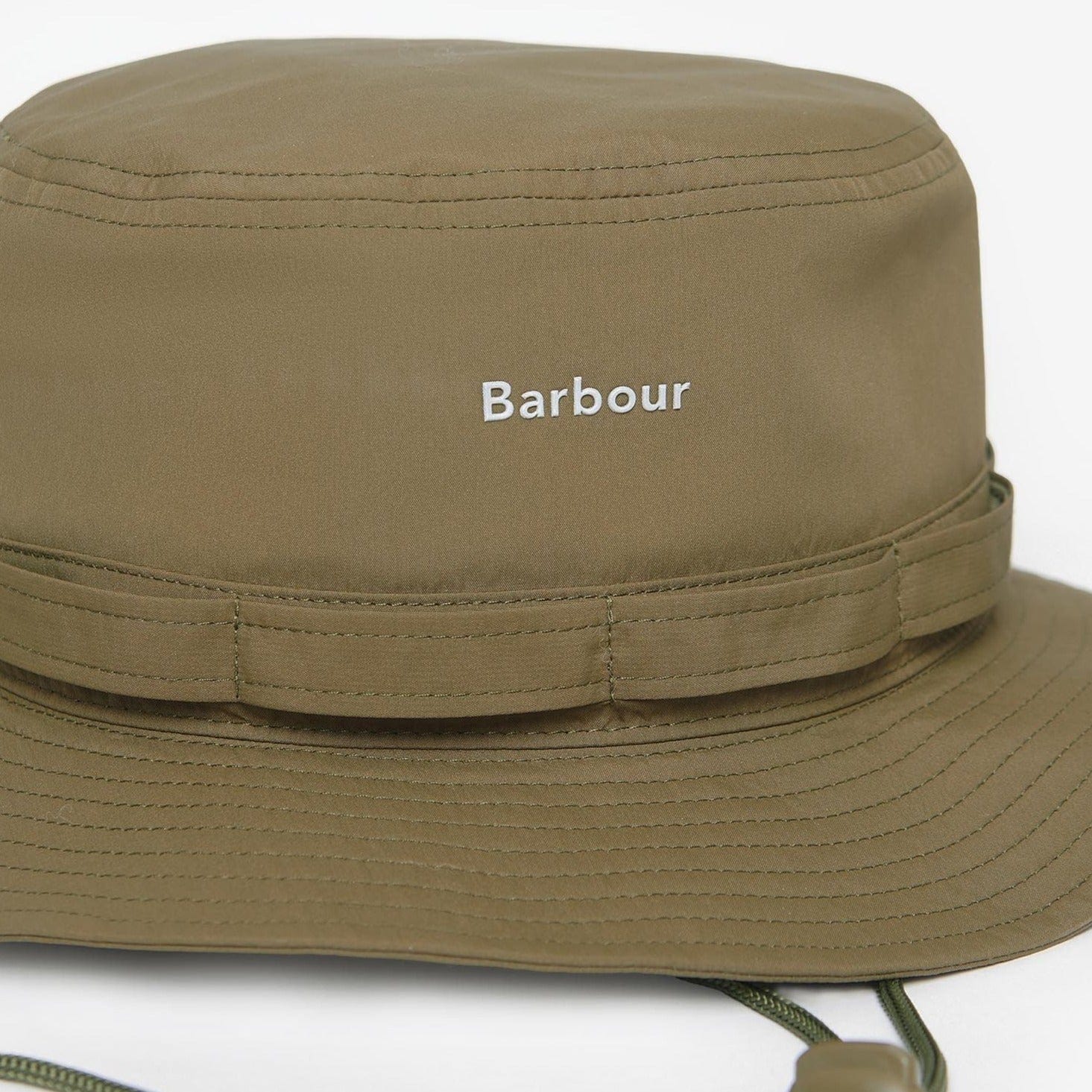 Barbour Teesdale Showerproof Bucket Hat in Army Green