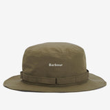 Barbour Teesdale Showerproof Bucket Hat in Army Green