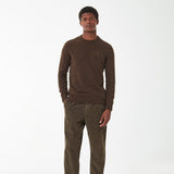 Barbour Tisbury Crew Neck Sweater in Dark Sand