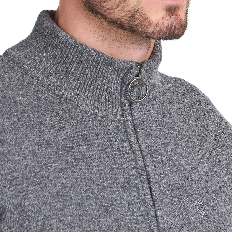 Barbour Tisbury Half Zip Sweater in Grey