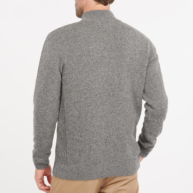Barbour Tisbury Half Zip Sweater in Grey