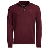 Barbour Tisbury Half Zip Sweater In Ruby