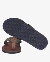 Barbour Toeman Beach Sandal In Olive
