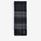 Barbour Unisex Brack Patchwork Tartan Scarf In Navy/Ginger