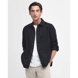 Barbour Washed Cotton Overshirt In Classic Navy