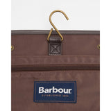 Barbour Waxed Hanging Washbag In Olive