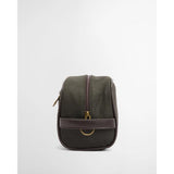 Barbour Waxed Washbag In Olive Beacon